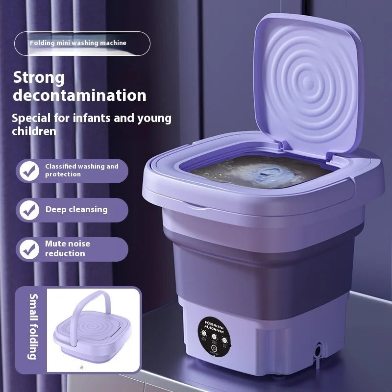 🧺 Foldable Mini Washing Machine – Portable Laundry Solution